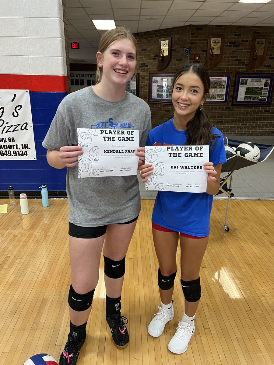 SSVolleyball_'s tweet photo. Players of the Game from Monday &amp; Tuesday! Good work ladies!! https://t.co/nNBDlhN4X2