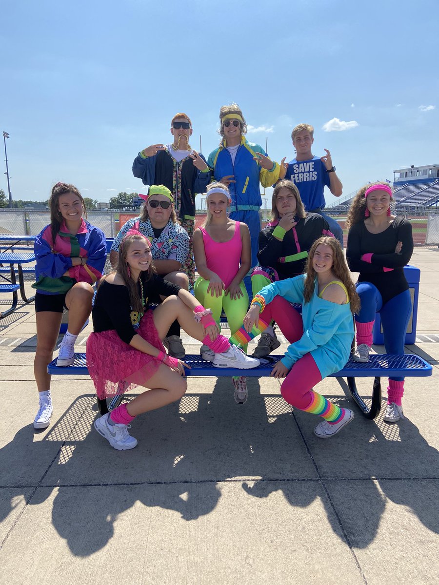 FburgStuCo's tweet photo. Here are your 2022 FCHS Homecoming King and Queen candidates showing off their best 80s threads for Throwback Thursday! https://t.co/wF4bDP8No2