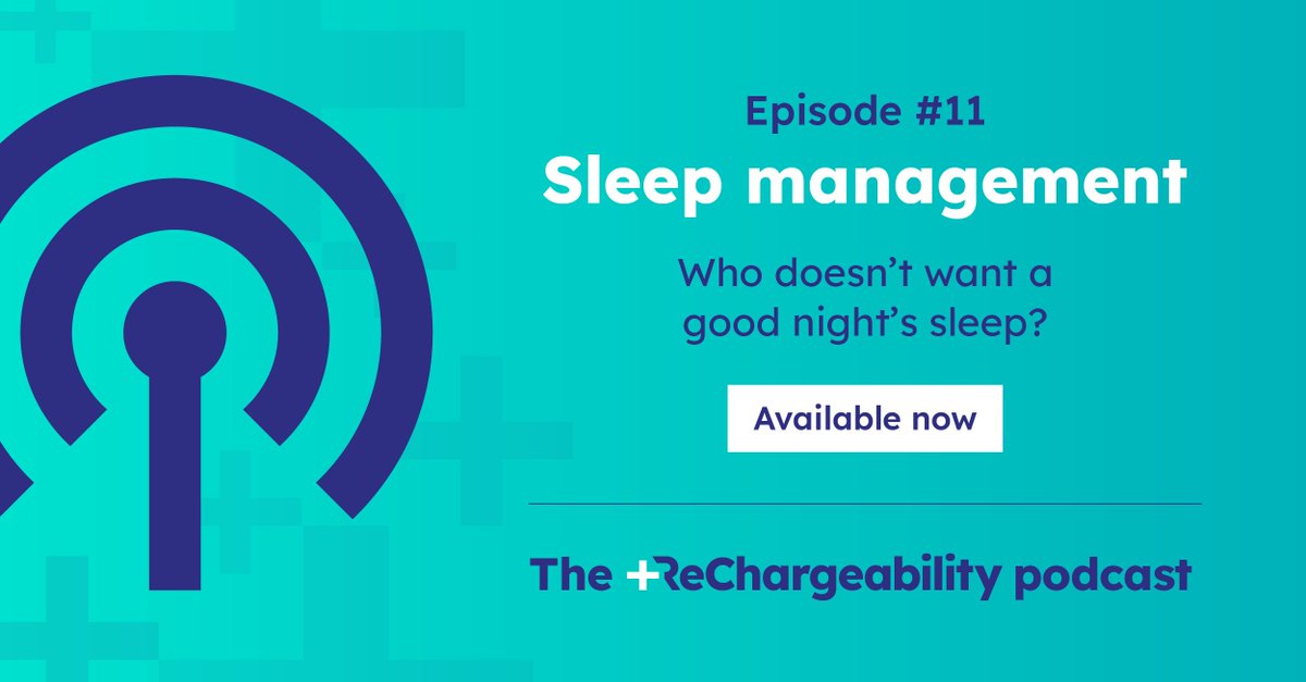 timfarish's tweet image. Have you got a sleep strategy? 🤔 Might be time to invest in one. We explore this in our next conversation in podcast#11.  

rechargeability.com/podcast/sleep-… 

#resilience #wellbeingatwork #burnoutprevention