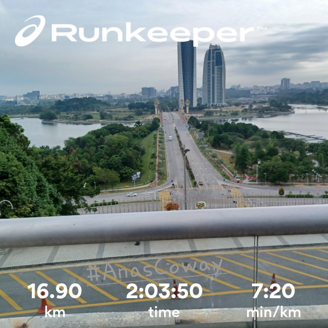 EjenAnas's tweet photo. Done ππ»ββοΈ 16.90 km pada 16 September..Selamat Hari Malaysia, semua..Selamat berehat..
#AnasCoway
#CowayRunner
#PICCisOhsem
@putrajayaMY
@Twt_Jogging https://t.co/VSDrcCSbS2