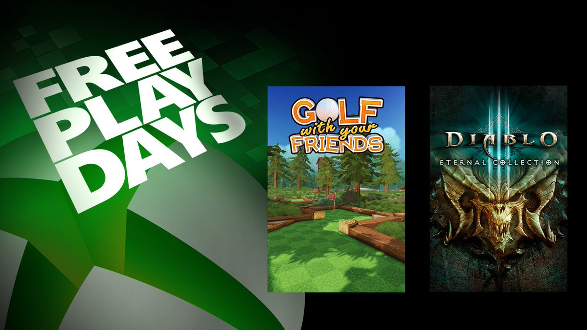 arenaxbox's tweet photo. Free Play Days: Jogue Golf With Your Friends e Diablo III: Eternal Collection #Xbox #ArenaXbox - https://t.co/IHIC7SMLx0 https://t.co/5eu8vsbMd8