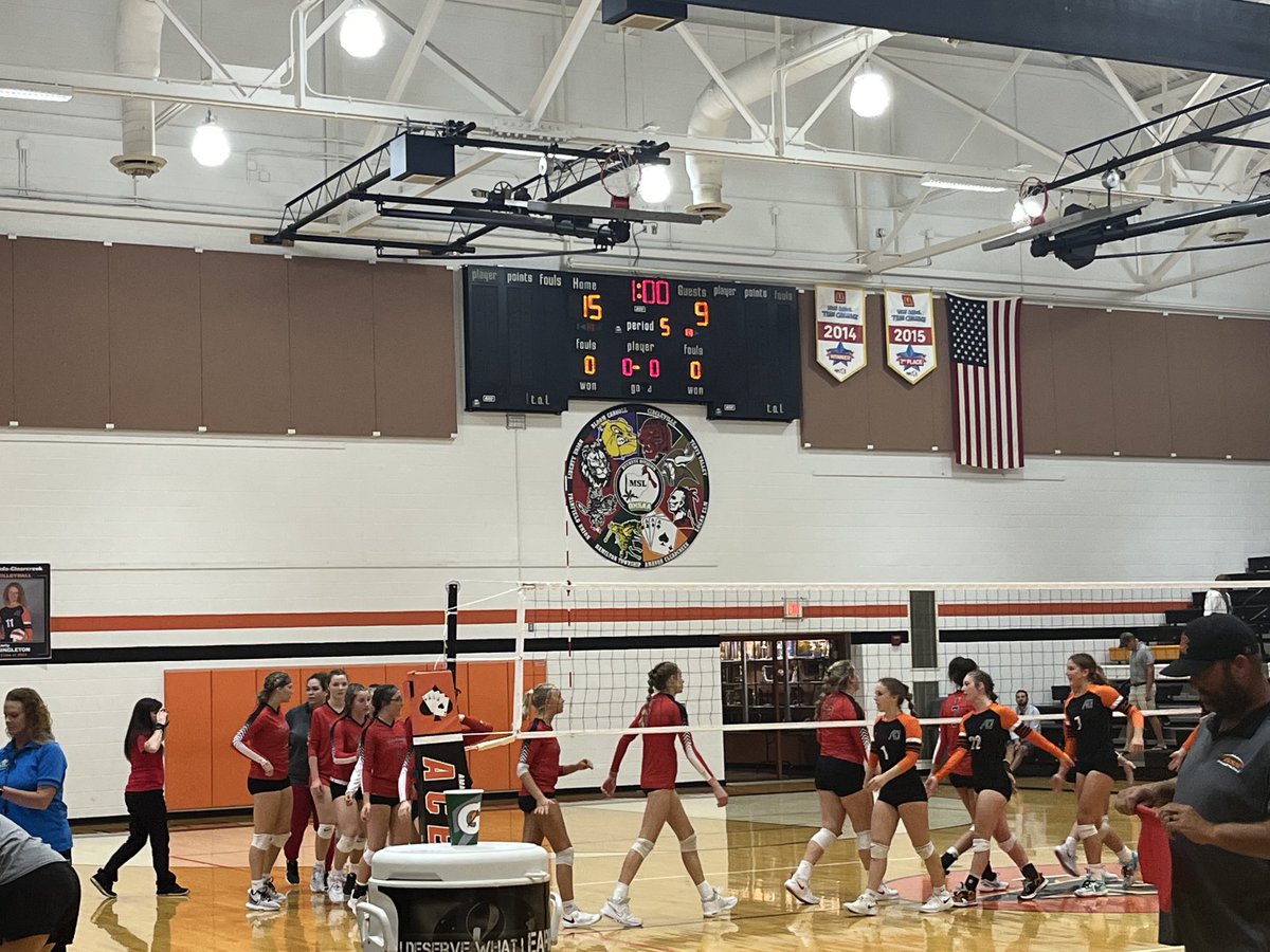 AC_Athletics1's tweet photo. Lady Aces volleyball wins in 5 sets. Huge league win!!!! https://t.co/tZdmaHjlCA