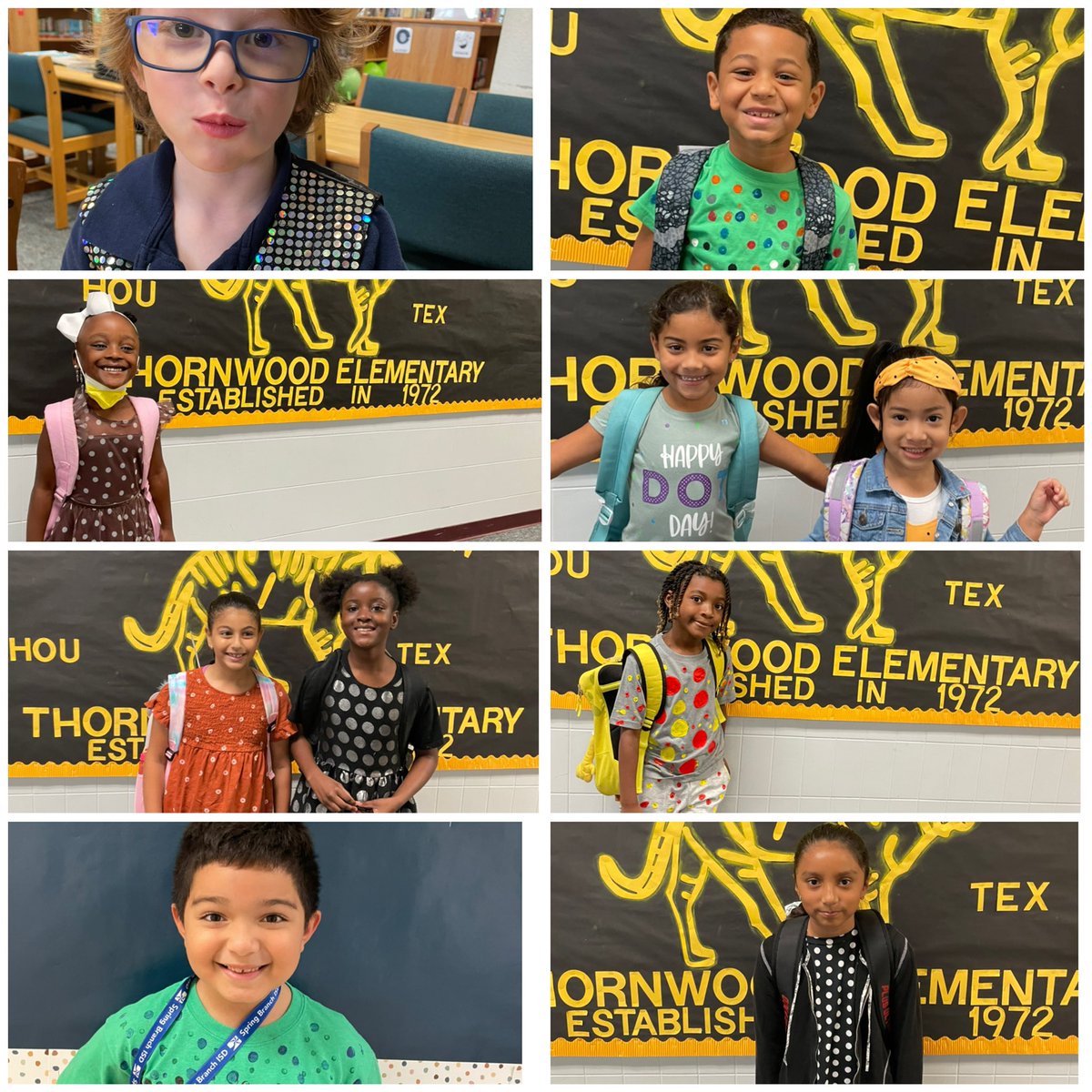 ThornwoodSBISD's tweet photo. Celebrating Dot Day TWE style! #CreativeTigers #TWEisGOLDEN @SBISD https://t.co/9aSzX3rtOj