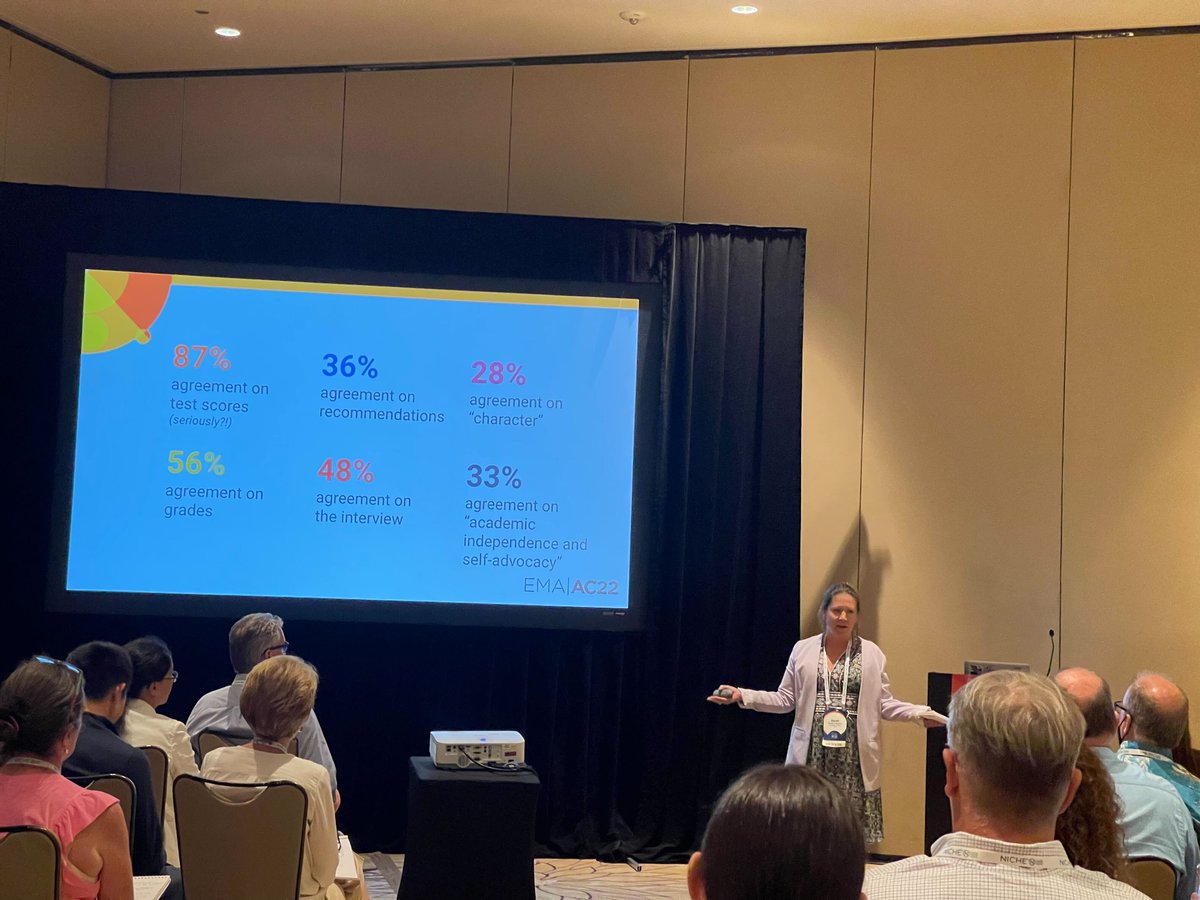 The The Enrollment Management Association conference was abuzz about this afternoon's presentation by another 2021 CIRIS Summer Lab alum and veritable face on the Mt. Rushmore of Institutional Research, Sarah Enterline Roch of <a href="/SMLions/">St. Mark's School</a>  Congrats!
