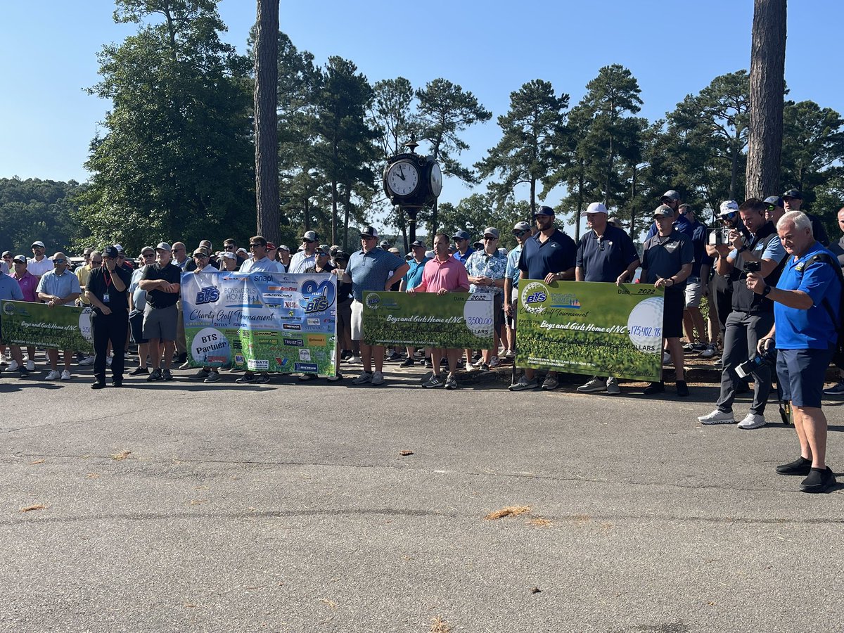 BlacksTire's tweet photo. THANK YOU to everyone that made our BTS Boys and Girls Homes of North Carolina Charity Golf Tournament a huge success. Over $175,402.78 raised for the children this year and also 2 additional $3,500 scholarships as well. #makeadifference #BTSstrong #blackshasyourback https://t.co/5dMidDMaDL