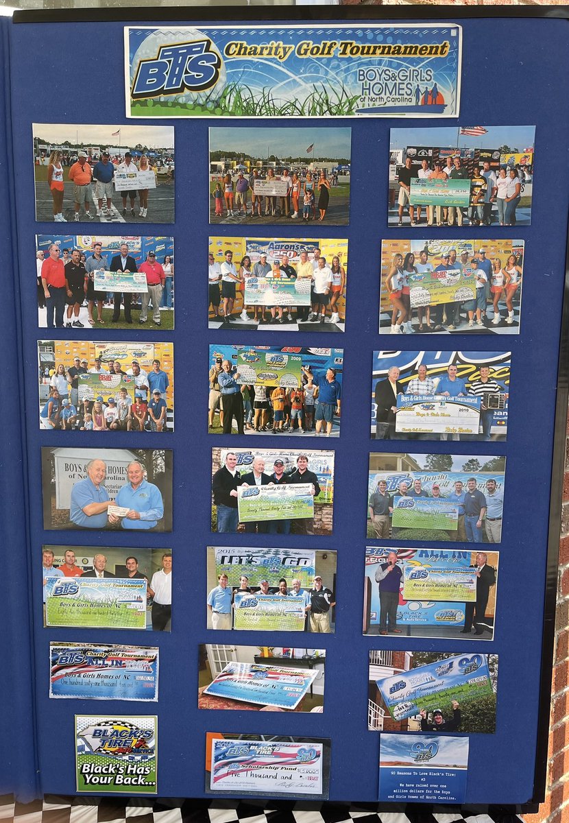 BlacksTire's tweet photo. THANK YOU to everyone that made our BTS Boys and Girls Homes of North Carolina Charity Golf Tournament a huge success. Over $175,402.78 raised for the children this year and also 2 additional $3,500 scholarships as well. #makeadifference #BTSstrong #blackshasyourback https://t.co/5dMidDMaDL