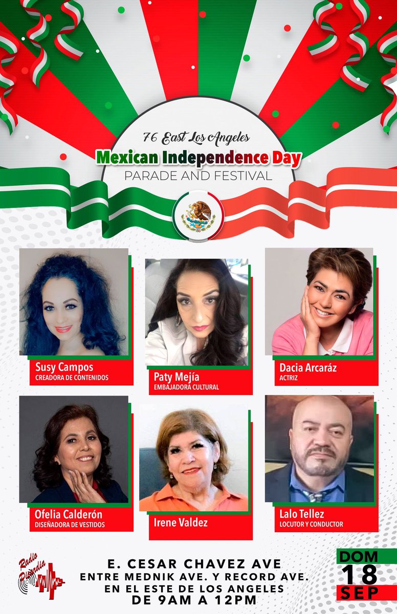 Este domingo no se pueden perder el desfile del día de la independencia , va a estar increíble , allá los espero.#daciaarcaraz#susycampos#patymejia