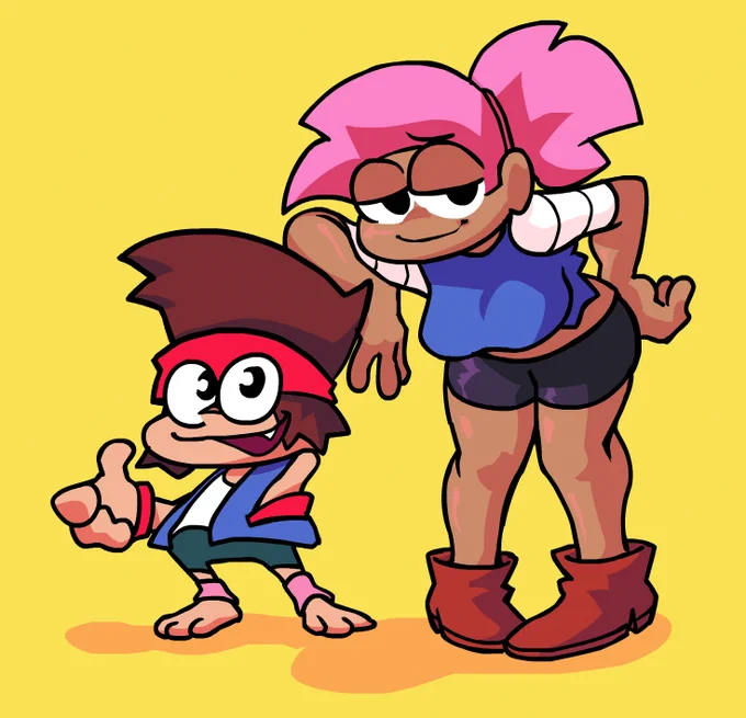 here's my official take on what KO and Enid would look like as Funkin characters #OKKO  