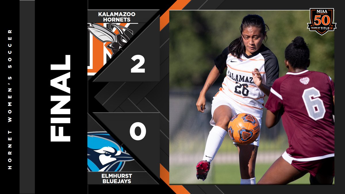 KzooWSoccer's tweet photo. FINAL: HORNETS WIN!!! The third win in four games is a shutout with Destiny Garcia scoring a goal and collecting an assist with Holly Bowling also scoring a goal! #GoHornets @khornets https://t.co/rIiumzXDHz