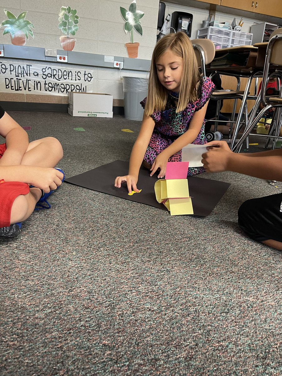MrsRothsClass's tweet photo. Ss had a lot of fun celebrating #InternationalDotDay.  We read @peterhreynolds book and then used dots and notecards to “make our mark.” Loved seeing all 4 Cs in action.  #bpsne #bctigers #tigers4stem https://t.co/N9nK7GsWNv