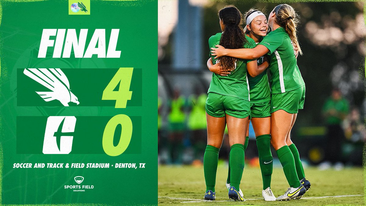 🟢LIGHT THE TOWER🟢

Your Mean Green begin conference with a shutout victory over Charlotte!
#GMG
