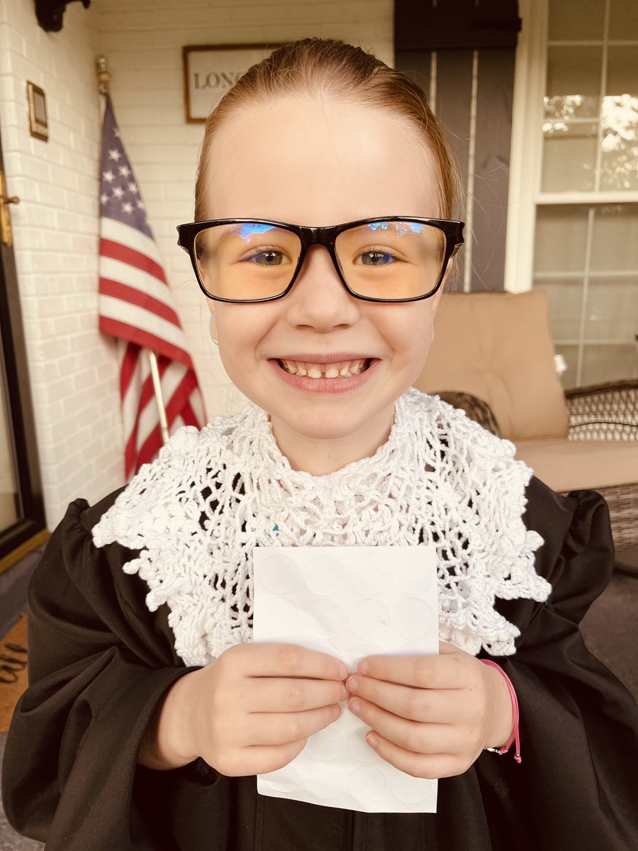 JBoydLongnecker's tweet photo. I’ve been waiting her whole life for this day. #RBG https://t.co/s0ObTTv30J