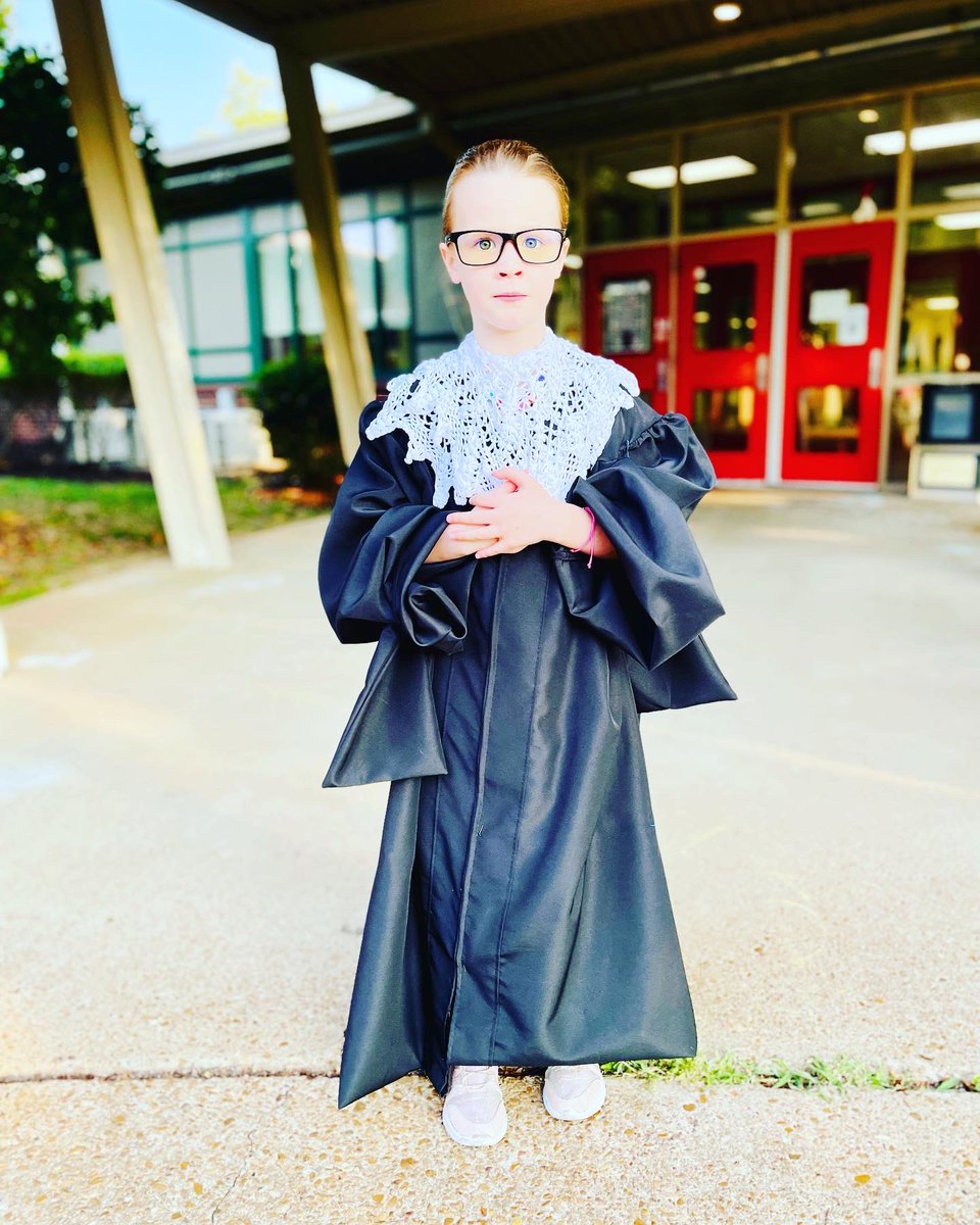 JBoydLongnecker's tweet photo. I’ve been waiting her whole life for this day. #RBG https://t.co/s0ObTTv30J