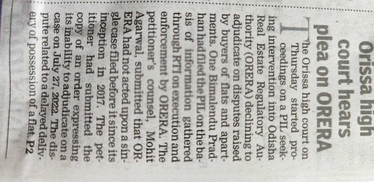 bpradhanodisha's tweet photo. Not a single @OdishaRera has been executed till today in Odisha.

5 years but Zero result. 
@CMO_Odisha not a good reflection on @MoSarkar5T 

Frustrated HomeBuyers @foaa_odisha 

Happy builders @CredaiOdisha @credaibbsr

This must change and it will change. https://t.co/c24fl68KLW