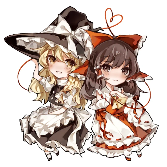 レイマリちゃん #東方Project 