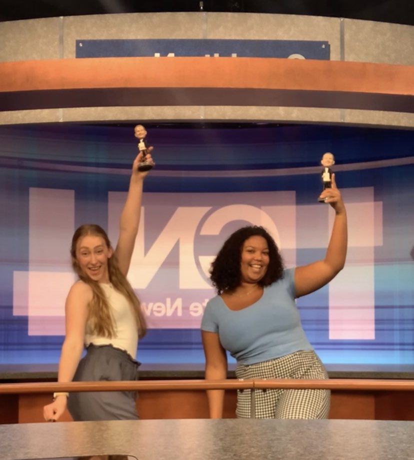 sydneerwilson's tweet photo. Name a better duo… I’ll wait @AthenaAnkrah 🤝 I’m officially a #WallyWinner thanks to @sadiebabits! 💙💙 https://t.co/BEJu8uBwcZ
