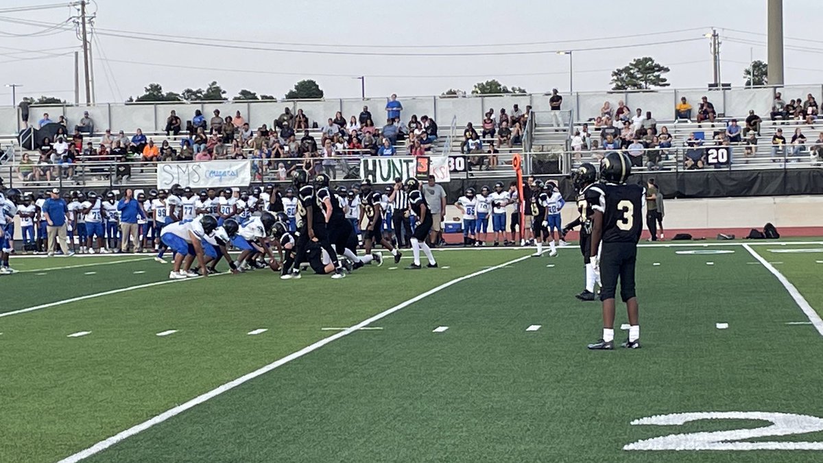 trawickk's tweet photo. Congrats to the @SMScougsFB team on their victory tonight in the rival game against @monroviahawks @SparkmanMiddle @MCSSAthletics #1mmshawks #1sparkman https://t.co/4vrgeG1gvn