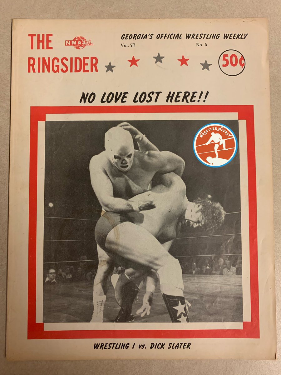 wrestlerweekly's tweet photo. WRESTLER WEEKLY PRESENTS Throwback Thursday #wwTBT celebrating vintage RASSLIN From the Past! FROM THE PERSONAL COLLECTION of #MrWrestling #TimWoods Georgia Championship Wrestling Ringsider Program! #SR https://t.co/8j7tMfyQWJ