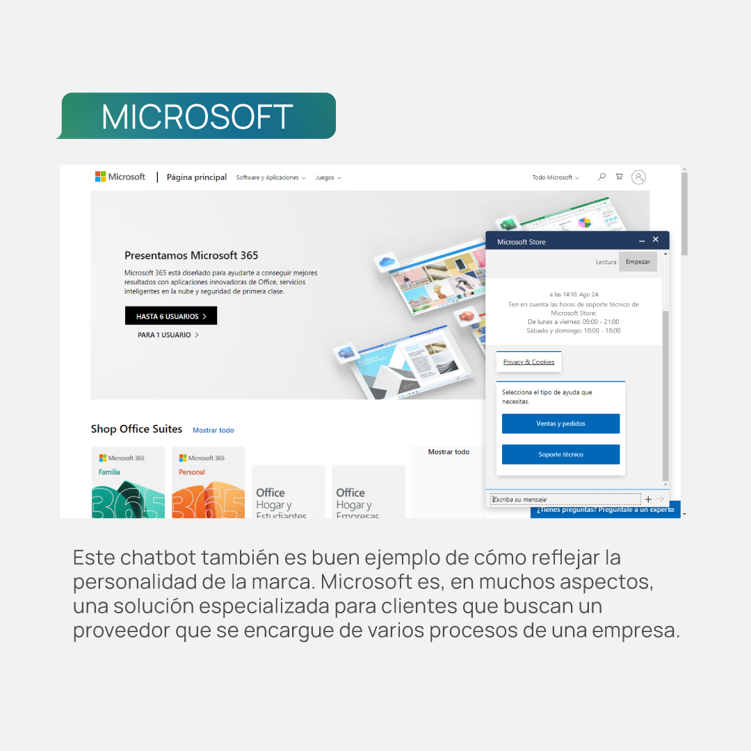 rphmedia's tweet photo. ¿Saludas al inicio, te presentas, eres especialista o poco invasivo? 🤖

Dale una mirada a algunos ejemplos de #chatbots implementados en los sitios #web de destacadas marcas 🛒

💻 #Web
🎯 #MarketingDigital
⚙️ #CustomerSupport https://t.co/zuapAiSWAl