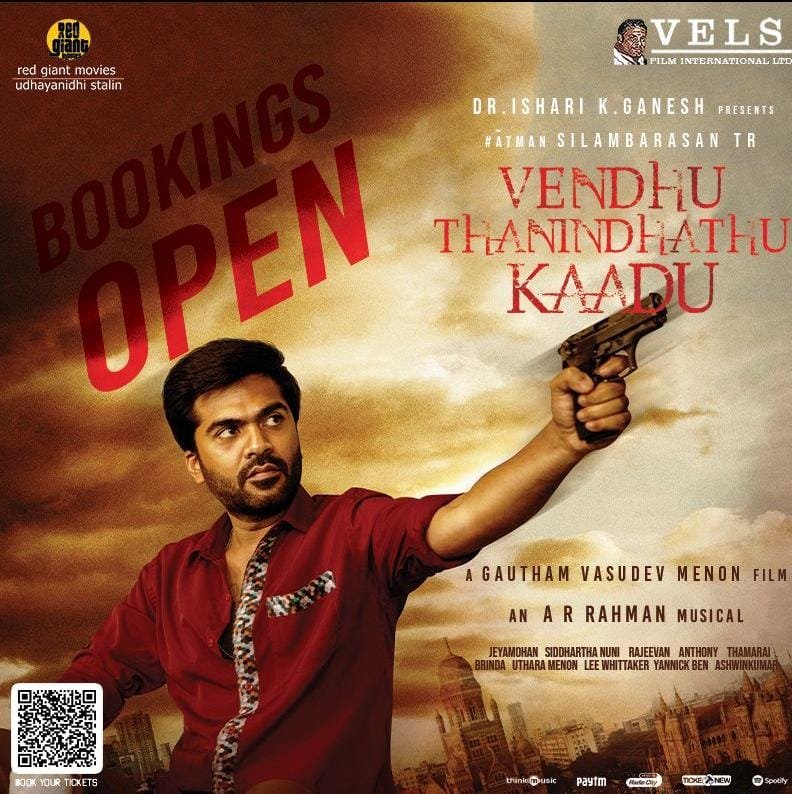 ArunaCinemas's tweet photo. #VendhuThanindhathuKaadu From Today!!! 
BOOK YOUR TICKETS:https://t.co/mi8q6uAk39
#VTKREVIEW #VTKFDFS #VTKBookingUpdate #VTKFestival #VTKFromSep15 #vtk #vtkaudiolaunch https://t.co/7Z2c3SDKKw