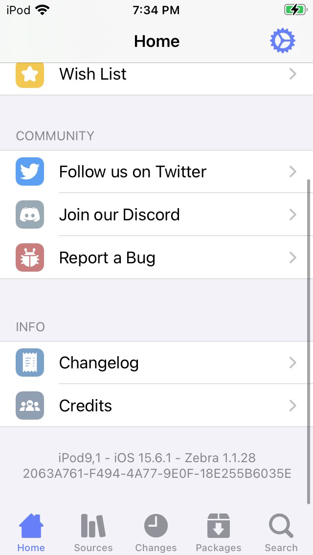 FCE365's tweet photo. Out here with that Zebra running on my Blizzard Jailbreak (iOS 15.6.1) https://t.co/6BMsIGIkNP