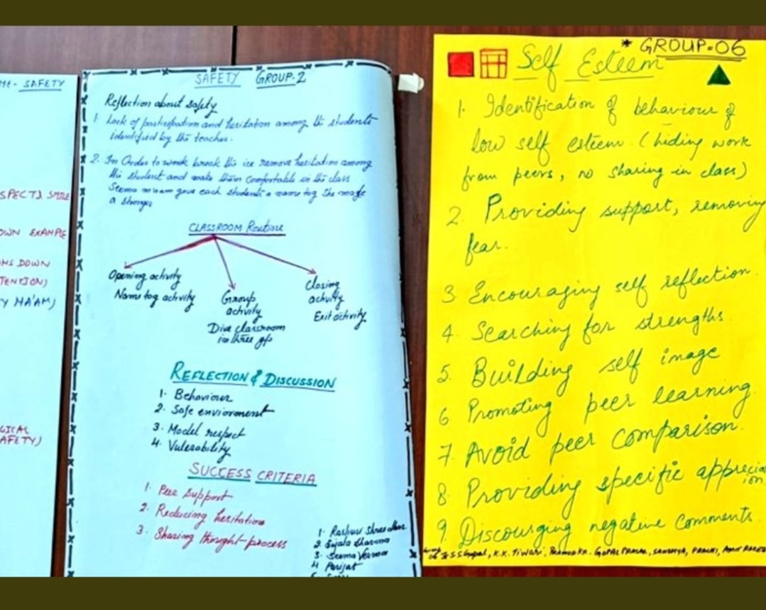 GGSSSnewkondli's tweet photo. #selfesteem
#searchingforstrength
#avoidpeercomparison
LIC-11 on How to make safe environment for students to build confident learner #differentgroups gives their valuable time and suggestions for successfully implementation of the event.
@Dir_Education
@dilli_shiksha https://t.co/qSKMiappi3