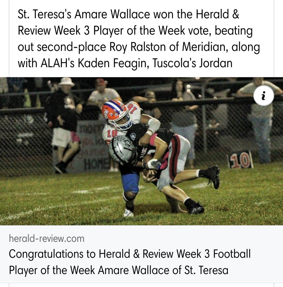 AmareJWallace's tweet photo. Thank u to anyone who voted for me! I appreciate it!
Beat the Hawks n the poll today, Friday we eatin bird all night!
#BeatTheHawks
#BeatMeridian
#LetsGo
@saint_teresa
@RoyceH13_ @JWalker_32 @BrysonDion24 @JoeBrum15 @BrycenHendrix @Hayden108John @TheCoac82824804
@DeepDishFB https://t.co/EBFwjuUrDc
