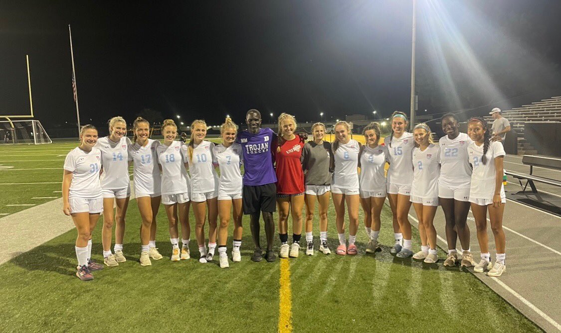 <a href="/USJbruinsoccer/">USJ Bruins Soccer</a> improved to 10-2 for the season with a win <a href="/dhstrojansoccer/">Dyersburg Soccer</a>. Our players  meet a Coach that has done so much for them through the years. Thanks Coach Musa for all you’ve done for our players 👏
Bruins ready to host <a href="/TCAAthletics/">TCA Athletics</a> on Monday, 6pm. #seniorday