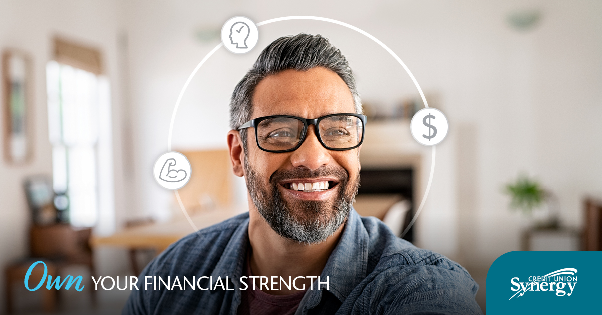 Synergycu's tweet photo. Own your #financialstrength - make time to work towards your goals. The path to financial strength can bring you less stress, better sleep, and a stronger ability to tackle life's challenges. We'll help you get there. Learn more: https://t.co/Z5MsbUDJQJ #switchtosynergy https://t.co/HksnDokMKG