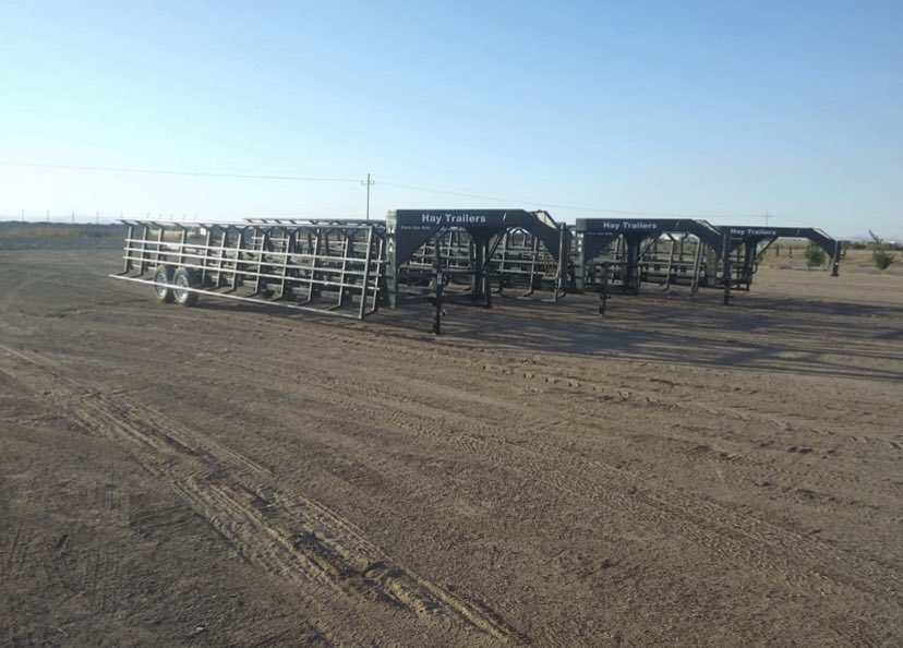 Round Bale Trailers for sale Custom orders on any size. 20 bale, 18 bale, and 14 bale trailers. #trailer #haul #hay #bales #farmers #agriculture