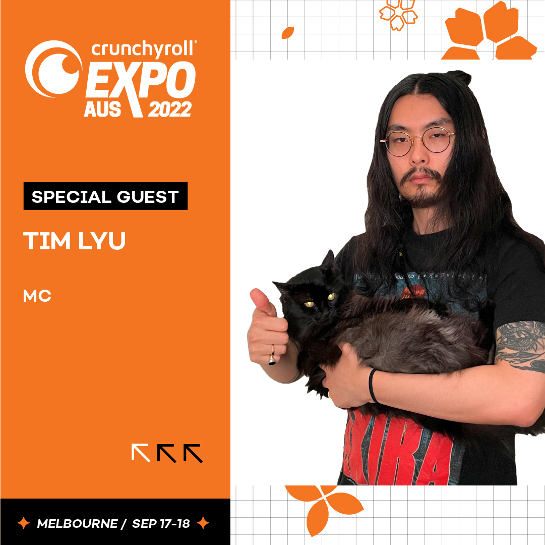 He's travelled across seas for his triumphant return to Australia - it's Crunchyroll host, Tim Lyu (@TLYUDACRIS), here to be our esteemed Master of Ceremonies! ✨