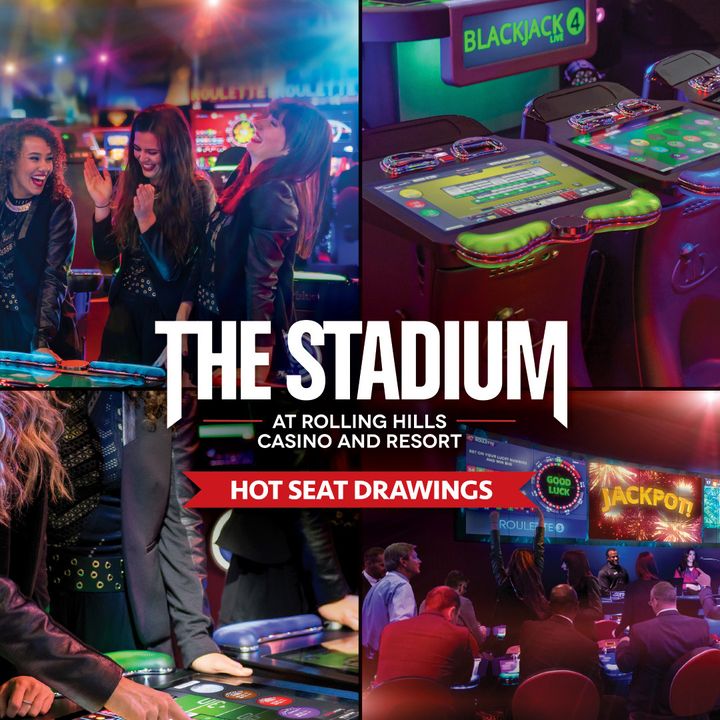rhcasino's tweet photo. #Win $100 #free #slotplay TONIGHT at The #Stadium! π°
#Drawings held every half hour 'til 10pm!
βΉοΈ https://t.co/MsxldgzKVW
#rhcasino #rollinghills #casino #resort #blackjack #craps #electronictablegames #freeslotplay #gaming #new #nextgengaming #tablegames #thestadium https://t.co/B2OmnvGHbK