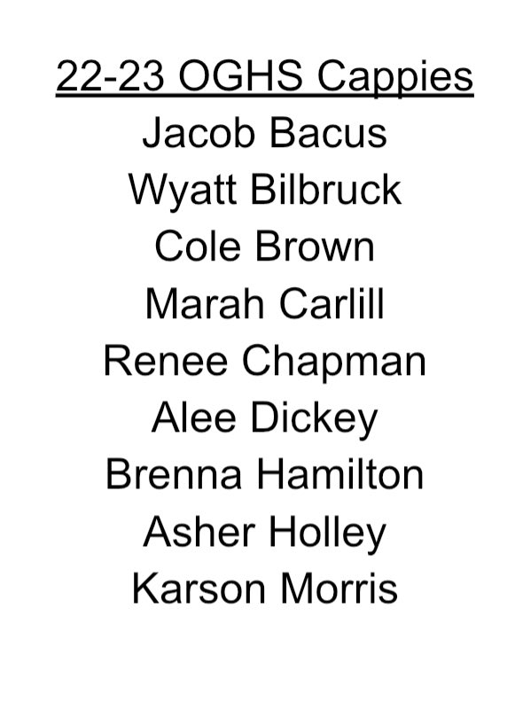After our faculty team reviewed essays submitted by 13 students, the following 9 will represent OG as we rejoin KC Cappies this year! Congratulations to the critic team!