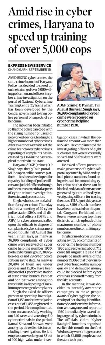 NCB_Haryana's tweet photo. Practice cyber hygiene, report to cybercrime #helpline number 1930 if targeted by cybercriminals. https://t.co/kfF6xkgMaT