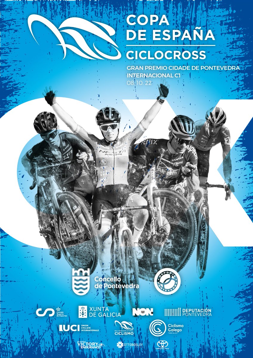 #CopaEspañaCX | 📝 Ya se encuentra abierto el plazo de inscripción para participar en el G. P. Cidade de Pontevedra, que será la 2ª prueba de la Copa de España de Ciclocross 2022

📆 8 de octubre
📍 Pontevedra

Inscripciones 🔗 bit.ly/3dmoTpp