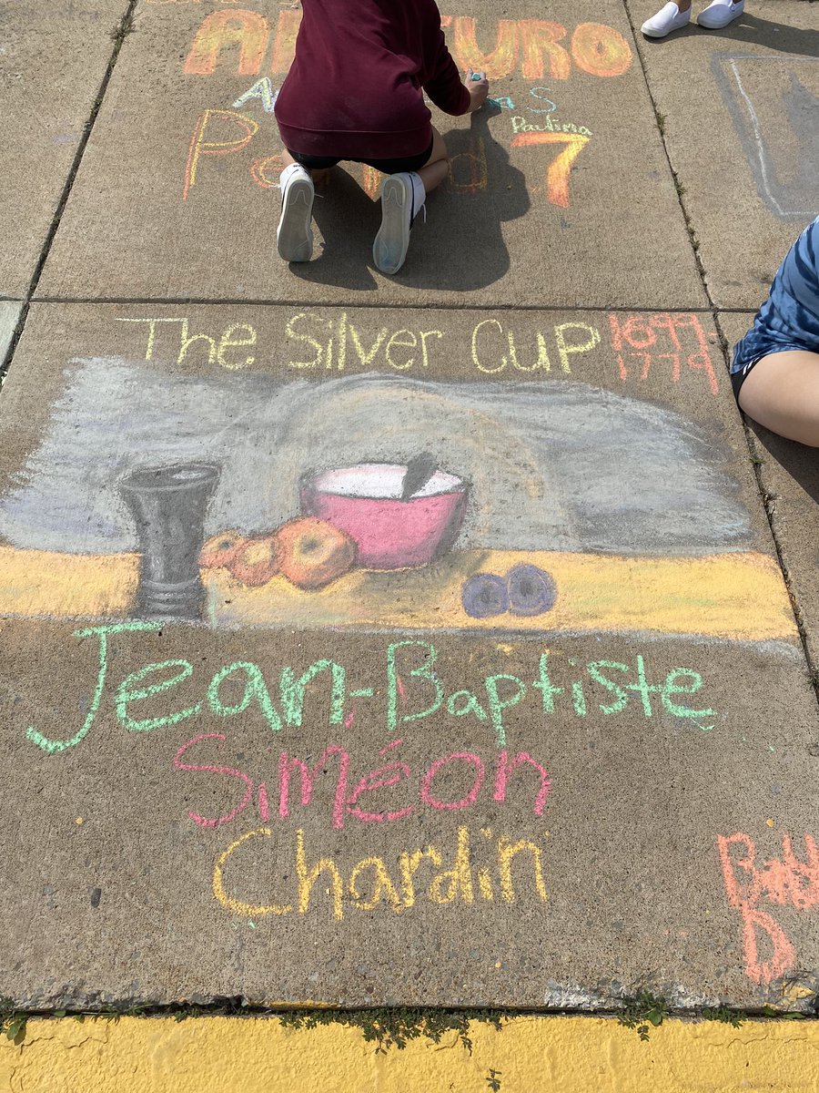 AP Euro Chalk Art Exhibit 2022, almost finished!