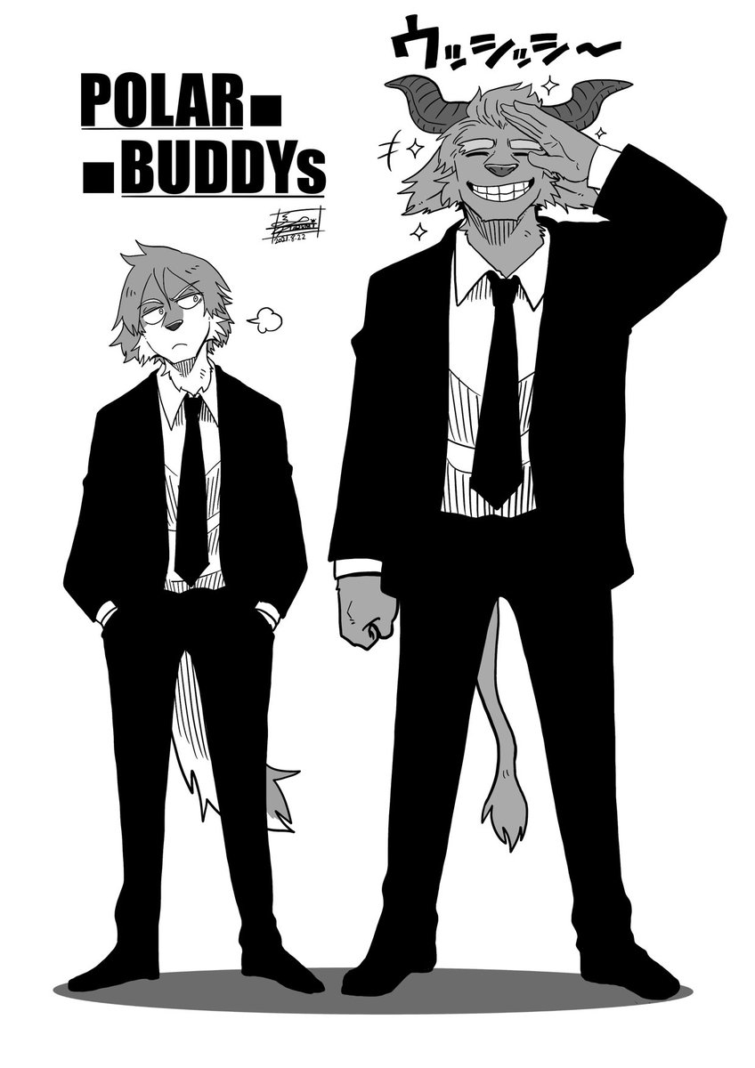 #POLARBUDDYs そういえば一人称がぼくだったシモンズ🐃🐶 