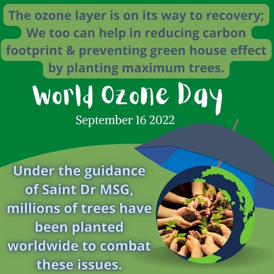 Tisha_Aroraa's tweet photo. volunteers of @derasachasauda are carrying out various activities which include tree plantation, cleanliness drive, bye-bye ethene etc. to prevent the depletion of ozone layer.With the inspiration of Saint @Gurmeetramrahim singh Ji Insan
#OzoneDay https://t.co/EuMUG21dmu