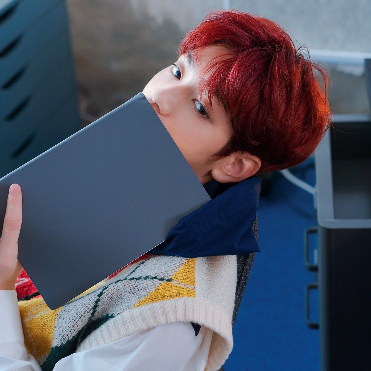 i love red hair soobin