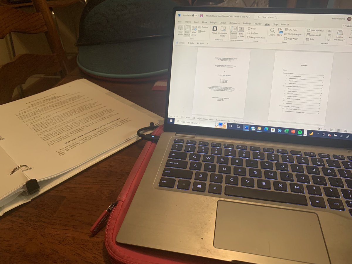 NicolleDHarris's tweet photo. The face of a woman who just submitted her D.Min. Candidacy Review Packet. Up next Human Subjects Research Approval. THANK GOD FOR MY EDITOR #DrNikkiLoading Goodnight 😴💤 https://t.co/O5N1jfSbtK