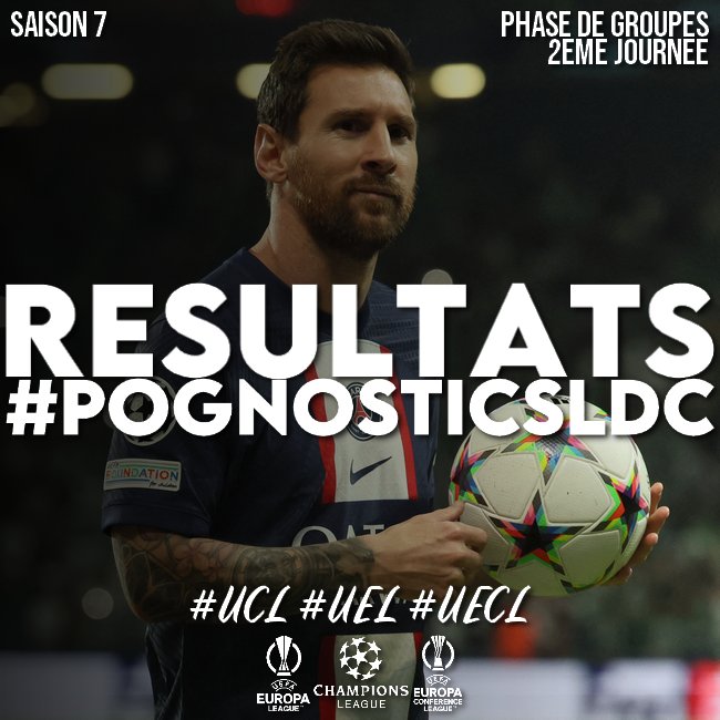 CatchNPog's tweet photo. Qui a chicoté qui ? 💪
C'est l'heure de dévoiler les premiers résultats de la 2ème journée de #PognosticsLDC ⚪ (S7) ! 🔽
@DandinGeorge 4-4 @Bompardx
@LttaC 1-3 @Guilberista
@ol_hugo99 3-4 @slaxlmck
@Corentin_AtoMic 2-4 @benindaplace
@smooIhcriminaI 3-3 @Zitchy https://t.co/K3qfcHxhBy