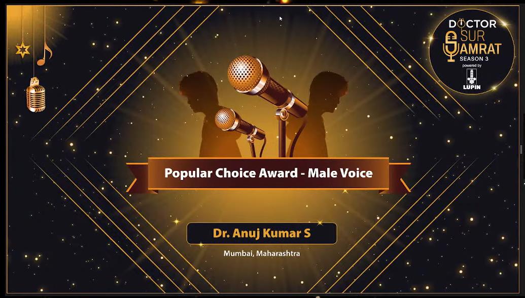 TMC Radiation Oncology (@radonctmc) on Twitter photo Here's some cheer to brighten your morning ☀️
Our own <a href="/AnujkumarTvm/">Anuj Kumar</a> has won the Popular Choice Award for Male Voice at the *Doctor Sur Samrat Talent Hunt 2022* conducted by Lupin Pharma & hosted by <a href="/singer_shaan/">Shaan</a>!!
Congratulations Anuj! You deserve this and much more 🥳🎉🎊 Here's some cheer to brighten your morning ☀️
Our own <a href="/AnujkumarTvm/">Anuj Kumar</a> has won the Popular Choice Award for Male Voice at the *Doctor Sur Samrat Talent Hunt 2022* conducted by Lupin Pharma & hosted by <a href="/singer_shaan/">Shaan</a>!!
Congratulations Anuj! You deserve this and much more 🥳🎉🎊