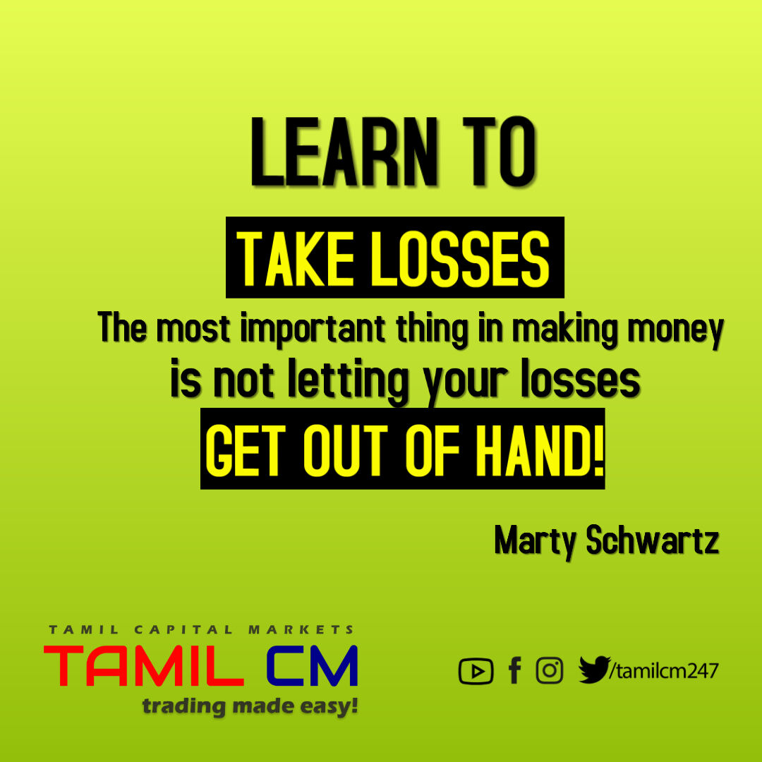 TAMILCM247's tweet photo. "Accept Losses. Never forget that the first loss will also be the cheapest loss.

WhatsApp/Telegram 948 978 1100 for any trading assistance. Join TAMIL CM VIP Club for exclusive coaching."

#maryschwartz #acceptlosses #takelosses #cheapestloss #learntrading #priceaction #tamilcm https://t.co/2pTpnjO99b