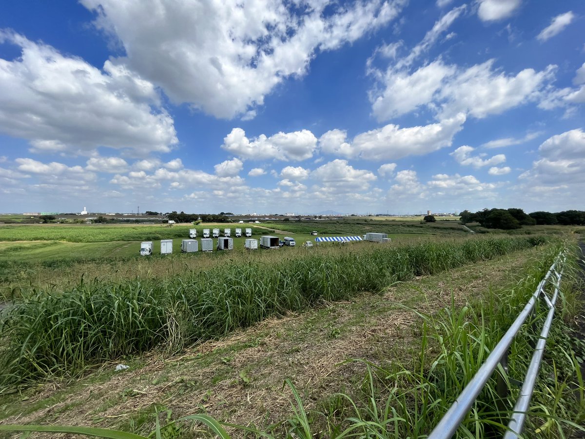 ikaca3's tweet photo. 関宿城側の桟敷調査🤭 https://t.co/l3ObXrDHCl