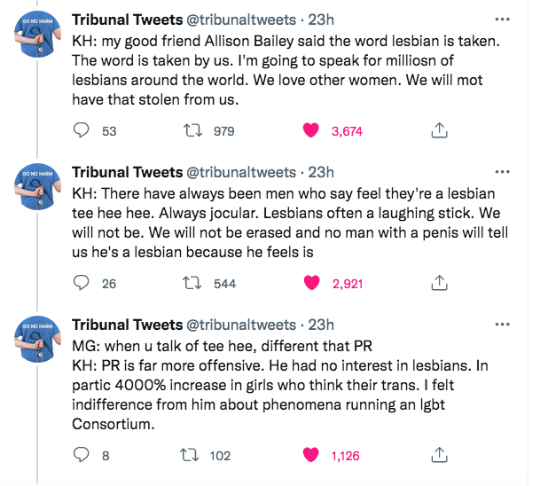 DARam14's tweet photo. I stand with Kate Harris and her anger at the movement attempting to define lesbians out of existence.  Every bit of this needs to be seen. Lesbians are being chemically and surgically converted to straight. Kids.

#IStandWithLGBAlliance 
#LesbiansAreFemaleOnly
#TheNewHomophobia https://t.co/5NnCMDEKvF