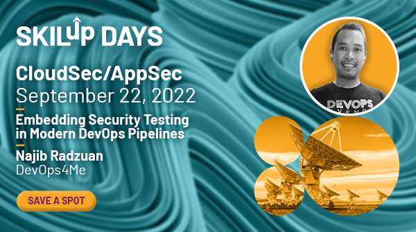 DevOps Institute (@devopsinst) on Twitter photo 🚨Announcing Najib Radzuan of <a href="/devops4me/">Najib Radzuan - DevOps4Me Global</a> at #SKILupDay: CloudSec/AppSec. 👏 Hear from Najib and other thought leaders on Sept 22! Register Now: hubs.la/Q01mr-0N0 🚨Announcing Najib Radzuan of <a href="/devops4me/">Najib Radzuan - DevOps4Me Global</a> at #SKILupDay: CloudSec/AppSec. 👏 Hear from Najib and other thought leaders on Sept 22! Register Now: hubs.la/Q01mr-0N0