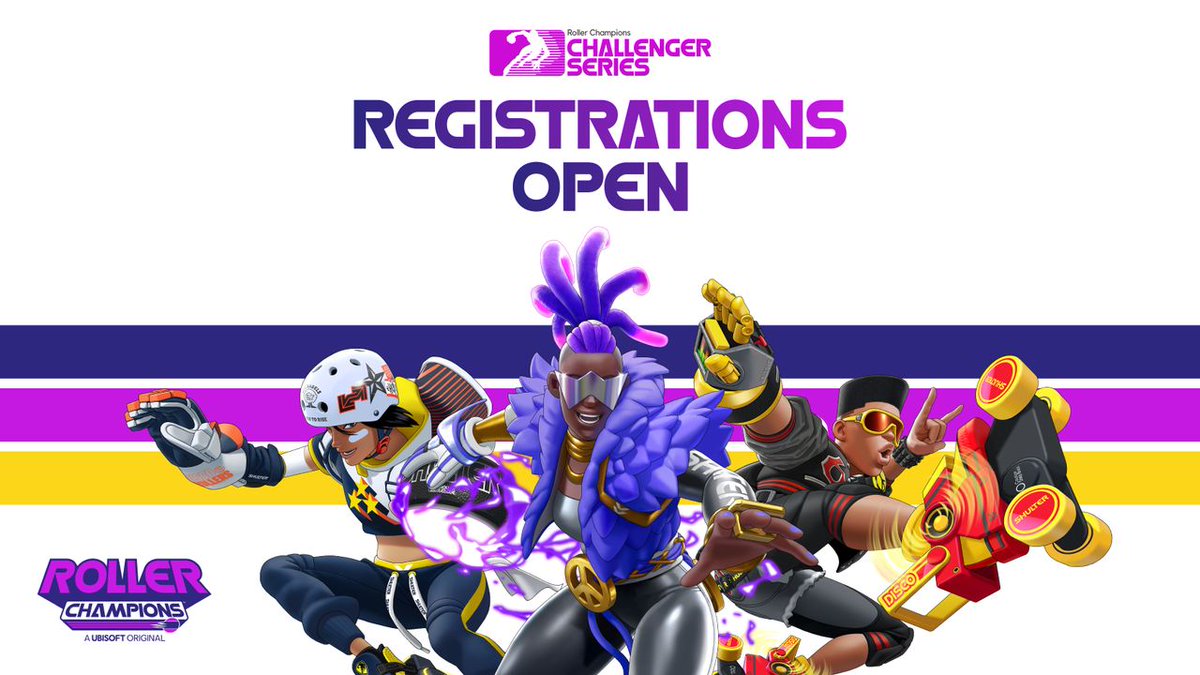 Challengermode is teaming up with <a href="/Ubisoft/">Ubisoft</a>’s <a href="/RollerChampions/">Roller Champions</a> to bring you *drumroll* 🥁

🔥THE ROLLER CHAMPIONS CHALLENGER SERIES🤸🏽

Registrations are now open for anyone in Europe!! 💪🏼 
🔗 challengermode.com/s/RollerChampi…