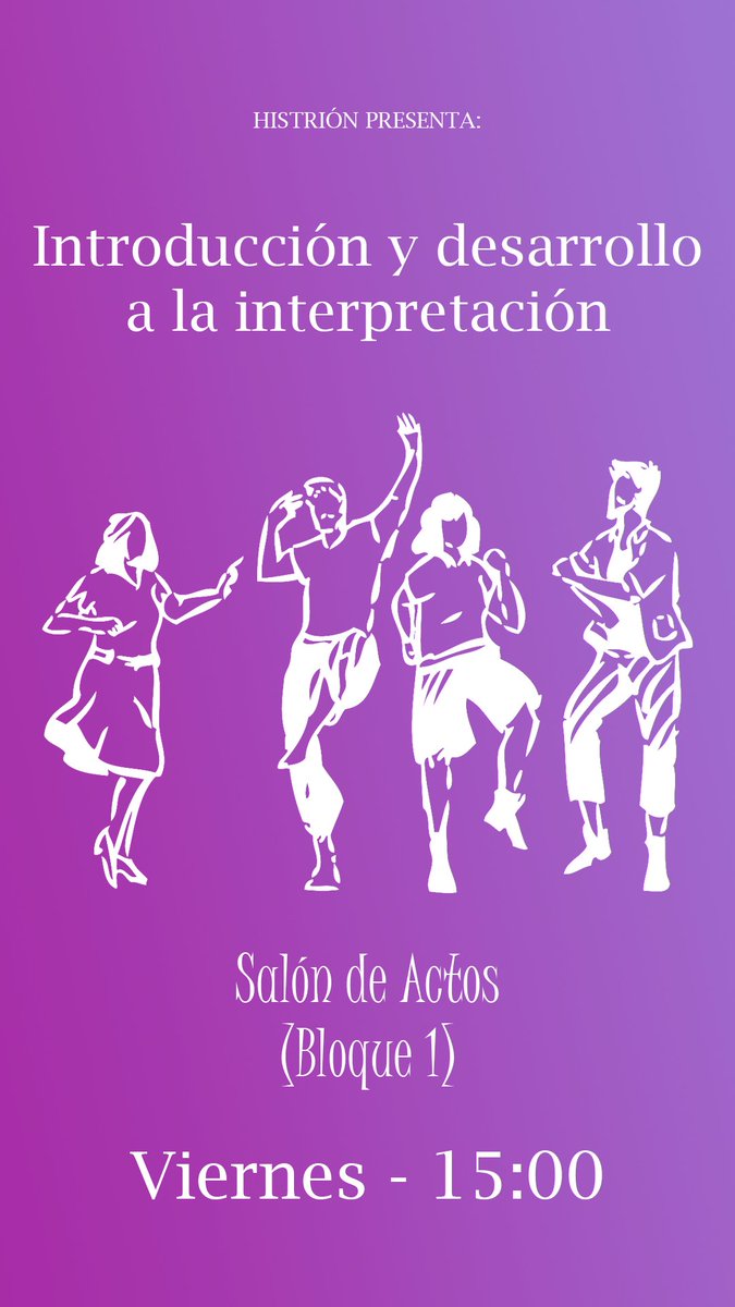 HistrionUPM's tweet photo. ¡No te lo pierdas! (es GRATIS!!) https://t.co/GtEPUPBGsm