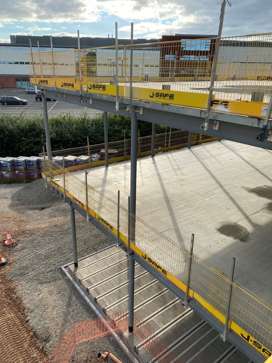 The new sports building is starting to take shape now with all floors and roof structures completed at <a href="/HerefordSFC/">Hereford Sixth Form College</a> #herefordshire #construction