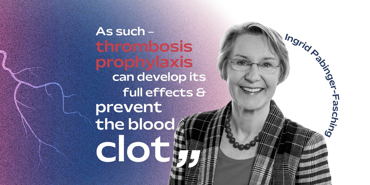 EuropeanTHA's tweet photo. A blood clot in the veins can change a life or even end it, but venous thrombosis and pulmonary embolism can be prevented easily and safely by anticoagulant medication - ETHA Chair @IngridPabinger #wpsd22 #WorldPatientSafetyDay #KnowThrombosis https://t.co/6XO2MQUR4M